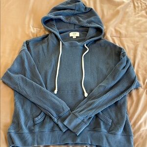Aerie Blue oversized Fit Sweater with Hood